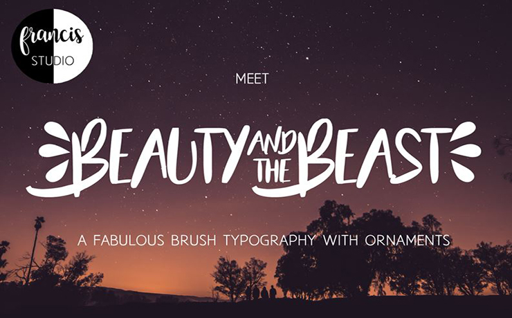 Beauty and The Beast Font Family Free Download