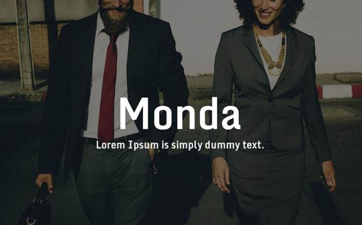 Monda Font Family Free Download