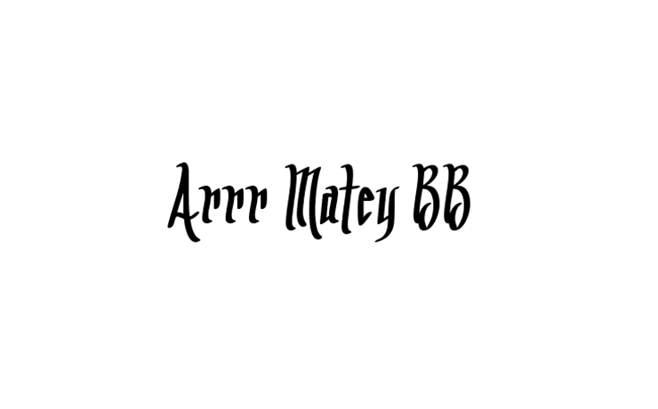 Arrr Matey Bb Font Family Free Download