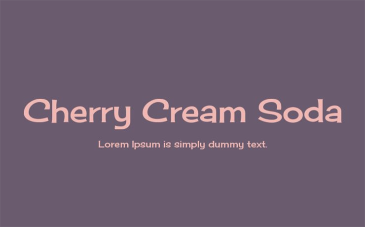 Cherry Cream Soda Font Family Free Download
