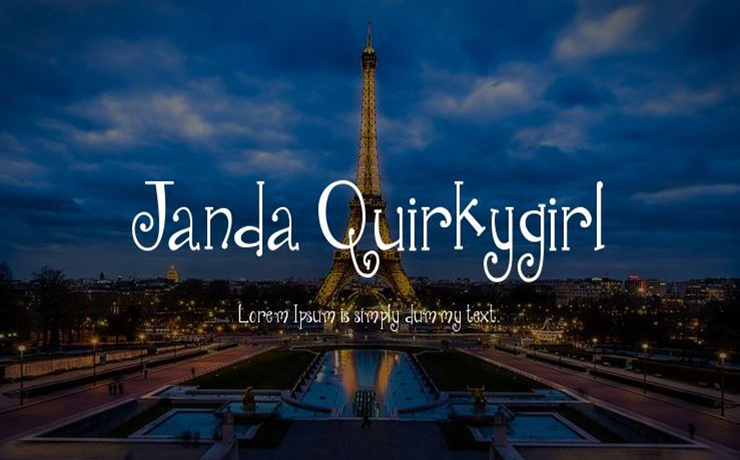 Janda Quirkygirl Font Family Free Download