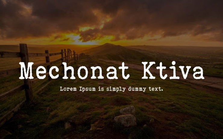 Mechonat Ktiva Font Family Free Download
