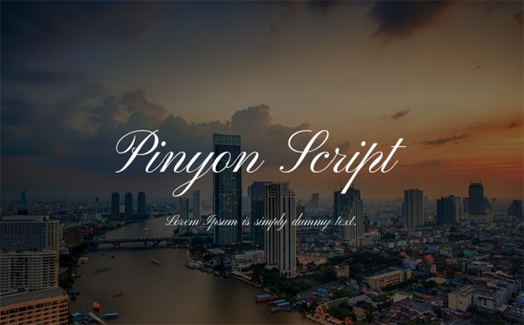 Pinyon Script Font Family Free Download