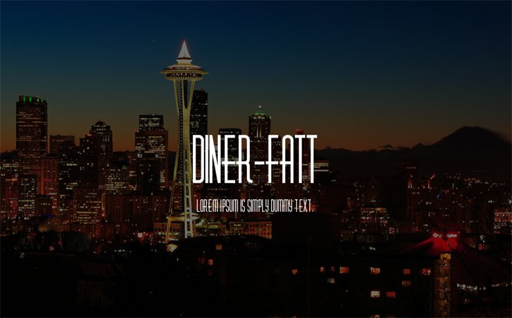 Diner Fatt Font Family Free Download