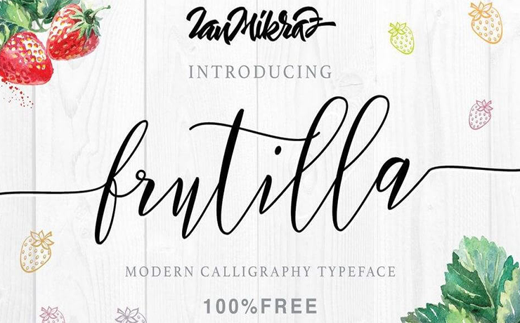 Frutilla Script Font Family Free Download