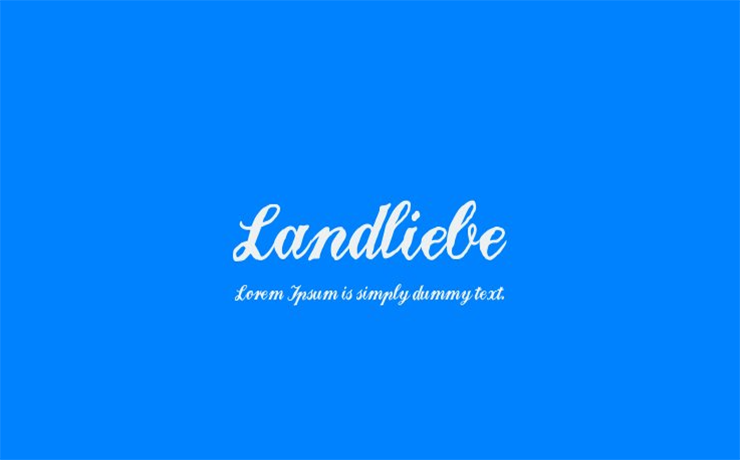 Landliebe Font Family Free Download