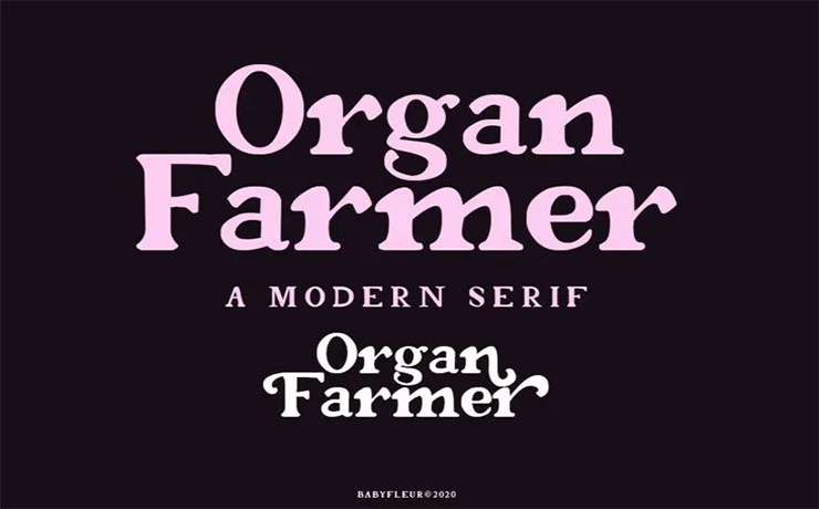 Organ Farmer Font Family Free Download