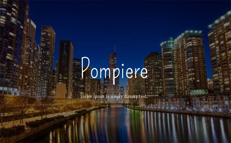 Pompiere Font Family Free Download