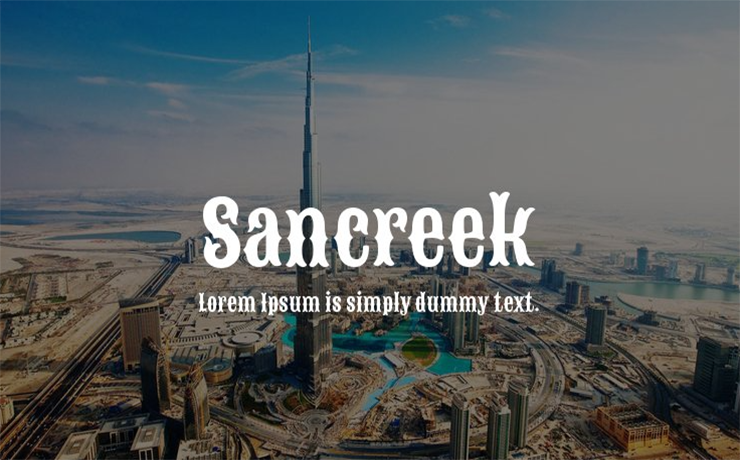 Sancreek Font Family Free Download