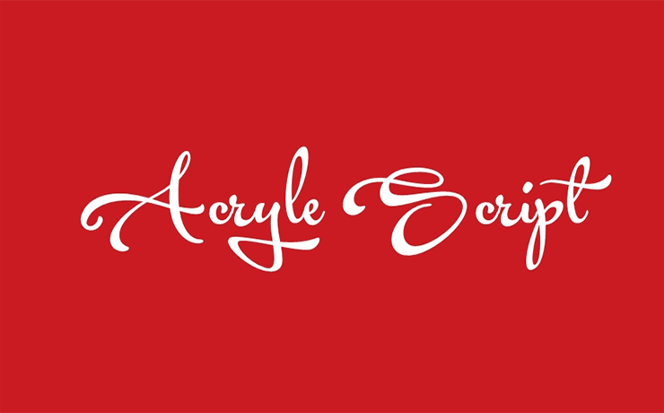 Acryle Script Font Family Free Download