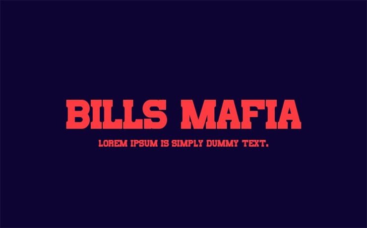 Bills Mafia Font Family Free Download