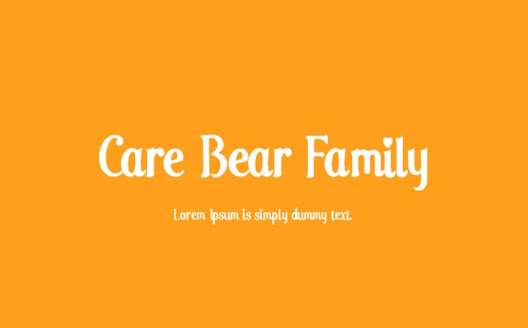 Care Bear Family Font Free Download