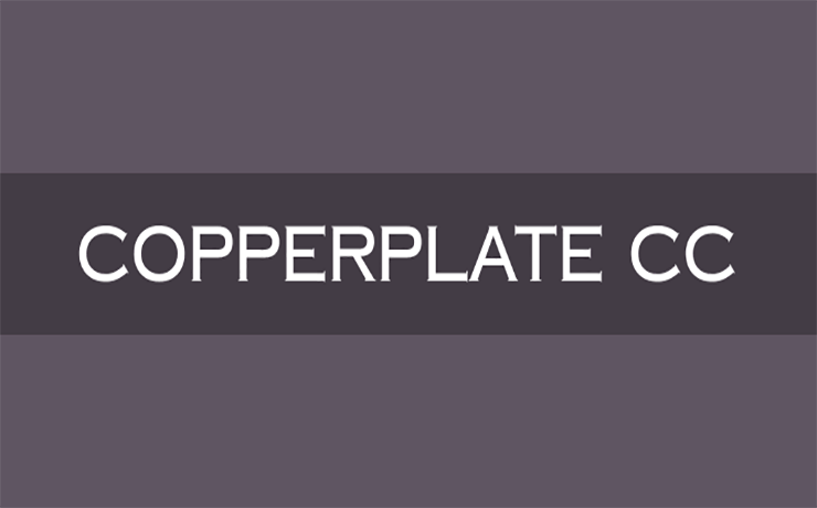 Copperplate CC Font Free Download