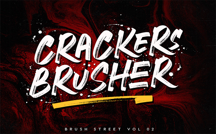 Crackers Brusher Font Family Free Download