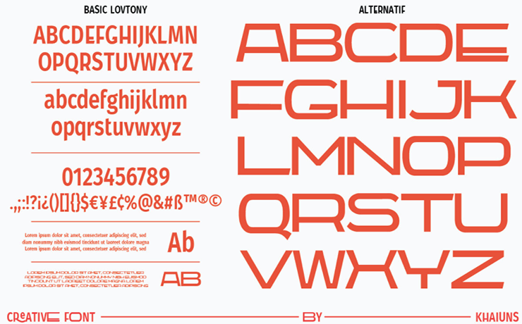 Lovtony Font Duo Font Free Download