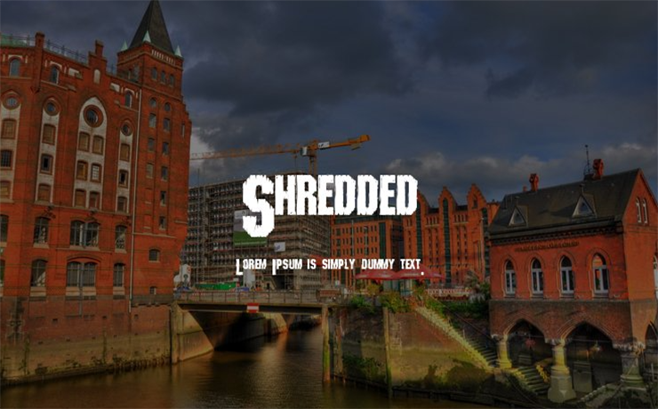 Shredded Font Family Free Download