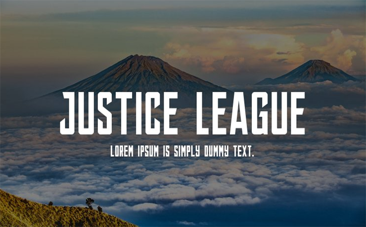 Justice League Font Family Free Download