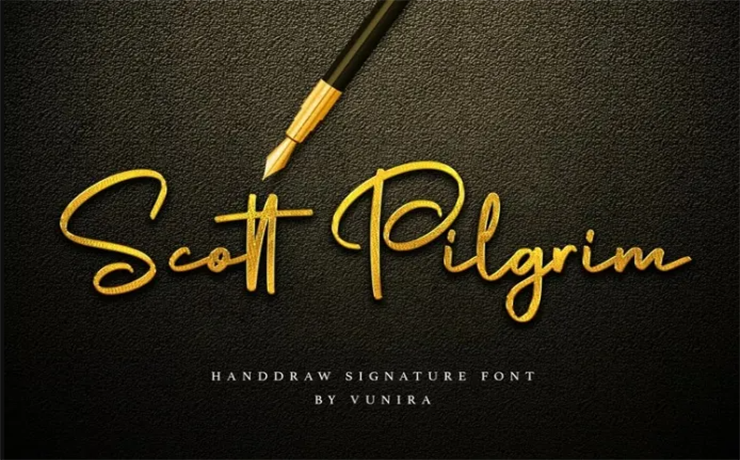 Scott Pilgrim Font Family Free Download