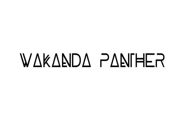 WAKANDA PANTHER FONT Family Free Download