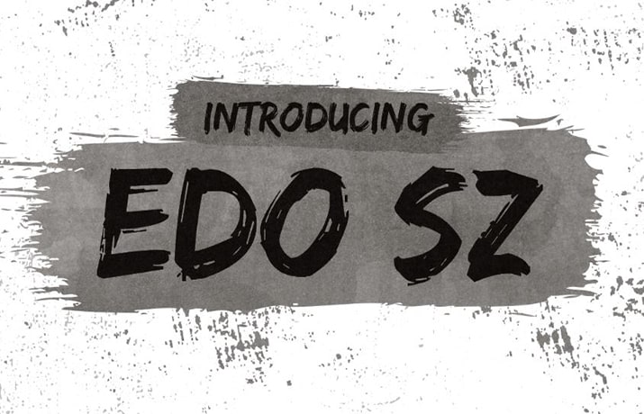 Edo Sz Font Family Free Download