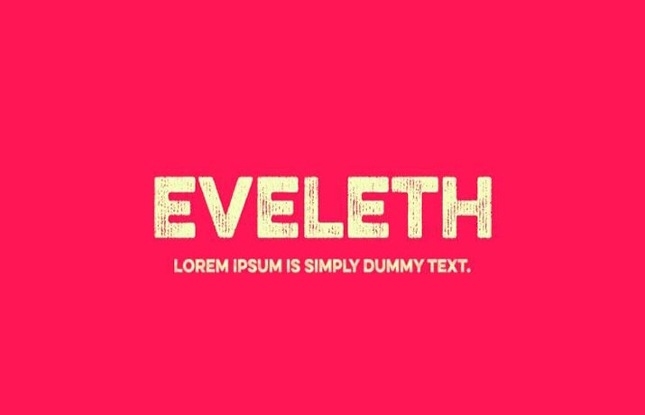 Eveleth Font Family Free Download