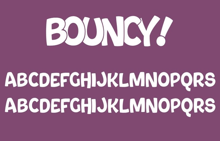 Bouncy Font Family Download