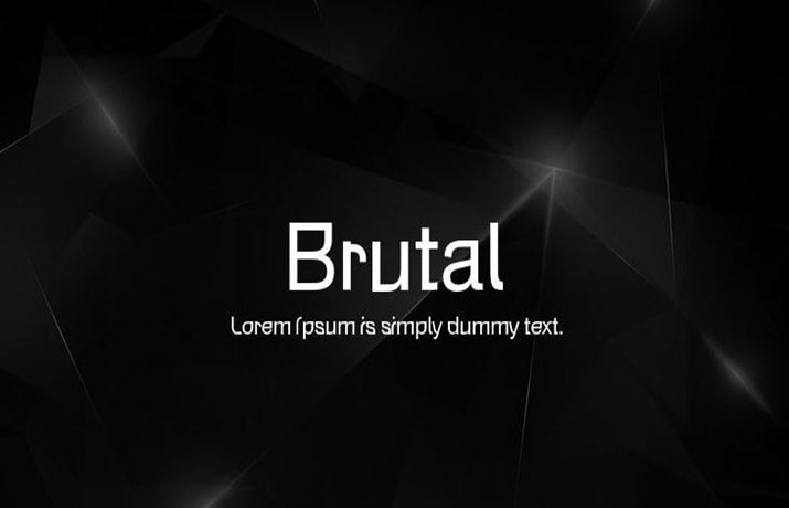 Brutal Font Free Download
