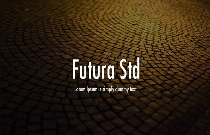 Futura Std Font Family Free Download