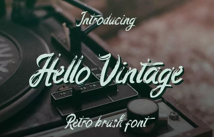 Hello Vintage Font Family Free Download