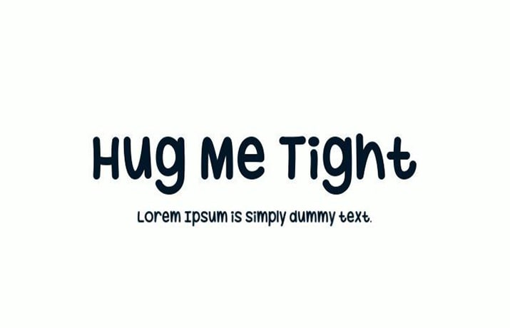 Hug Me Tight Font Family Free Download