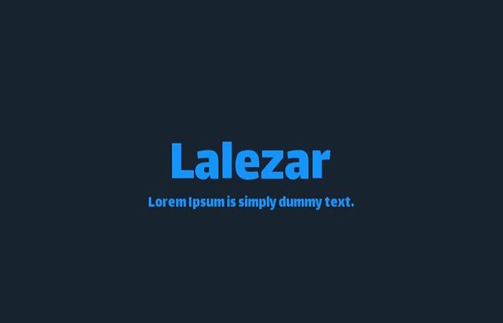 Lalezar Font Family Free Download