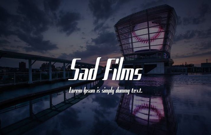 Sad Films Font Family Free Download