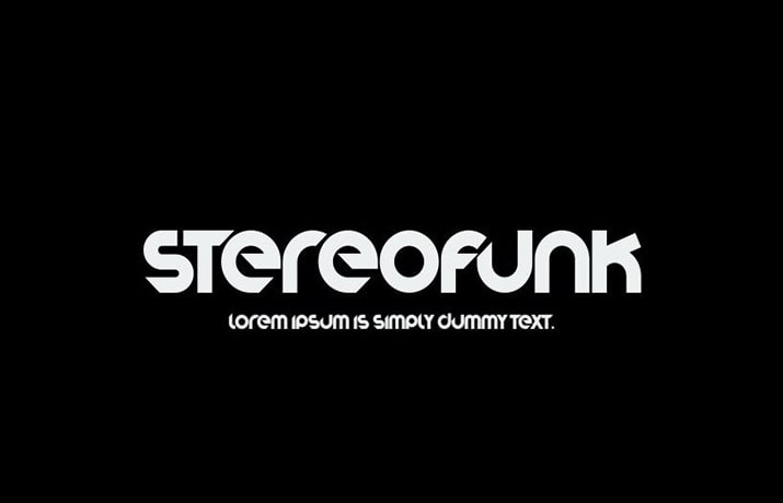 Stereofunk Font Family Free Download