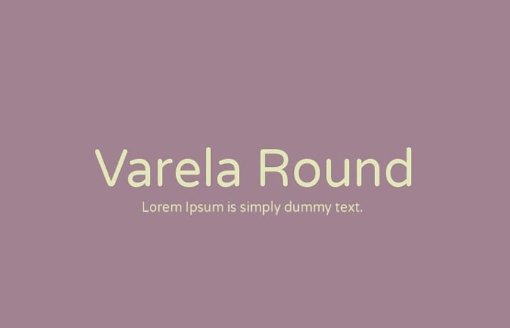 Varela Round Font Family Free Download