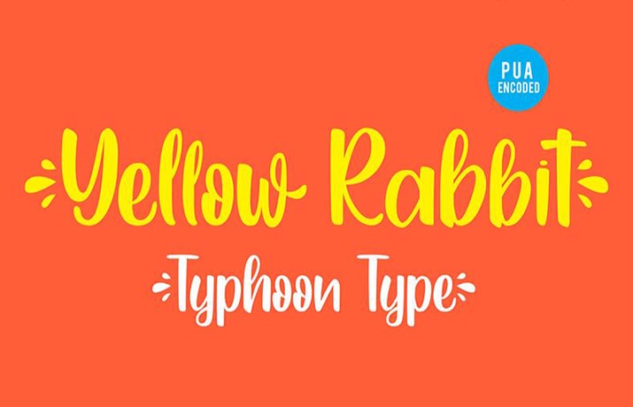 Yellow Rabbit Font Family Free Download