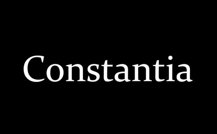 Constantia Font Family Free Download