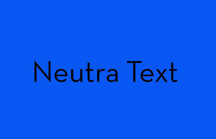 Neutra Text Font Free Download
