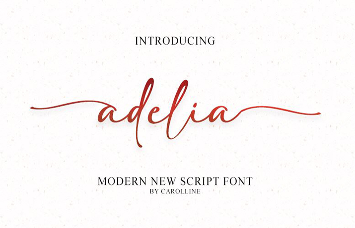Adelia Font Family Free Download