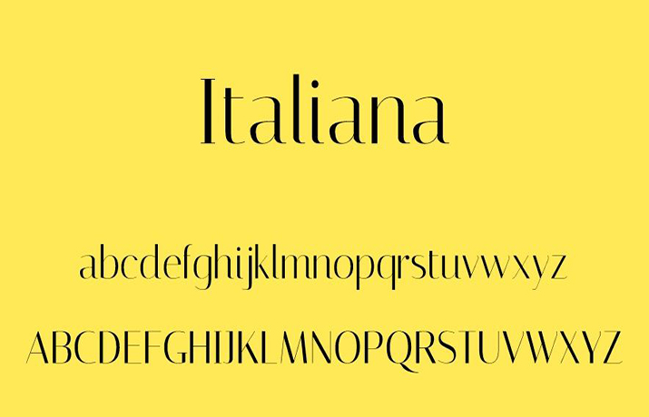Italiana Font Free Download