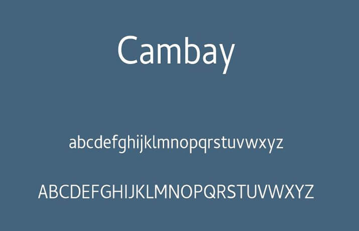 Cambay Font Free Download
