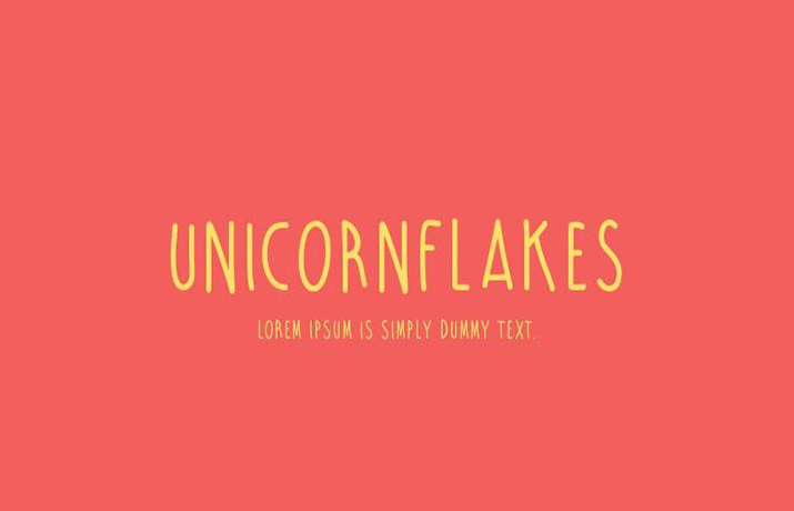 Unicorn Flakes Font Family Free Download