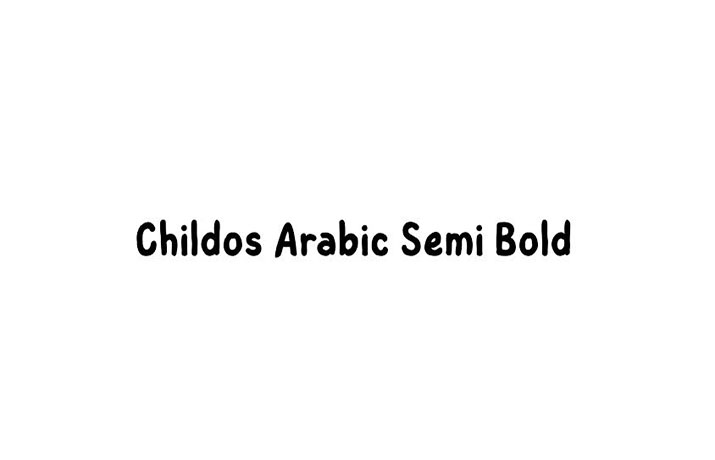 Childos Arabic Semibold Font Family Free Download
