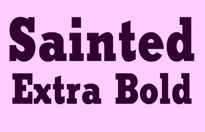 Sainted Extra Bold Font Family Free Download