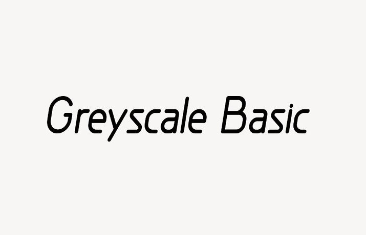 Greyscale Basic Font Family Free Download