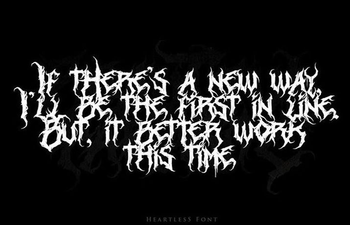 Heartless Font Free Download