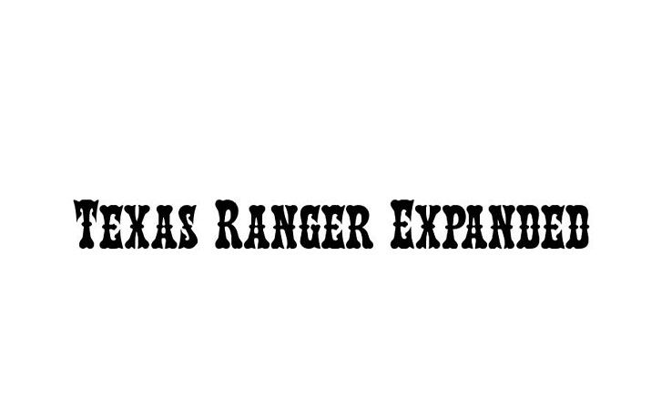 Texas Ranger Expanded Font Family Free Download