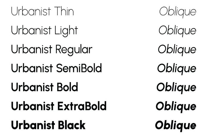 Urbanist Font Family Download