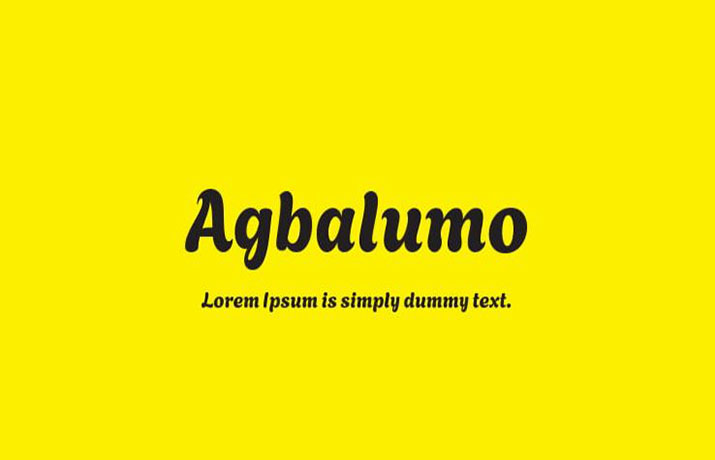 Agbalumo Font Free Download