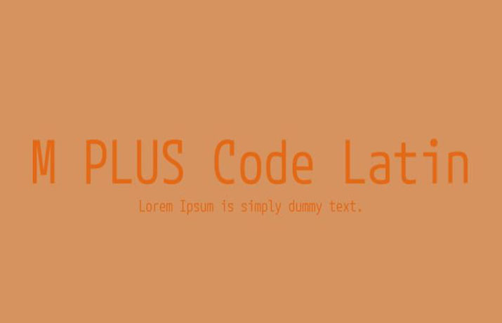 M Plus Code Latin Font Free Download