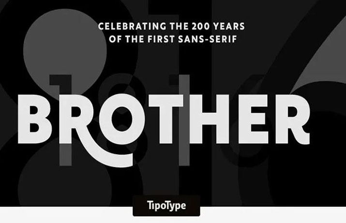 Brother 1816 Font Family Free Download